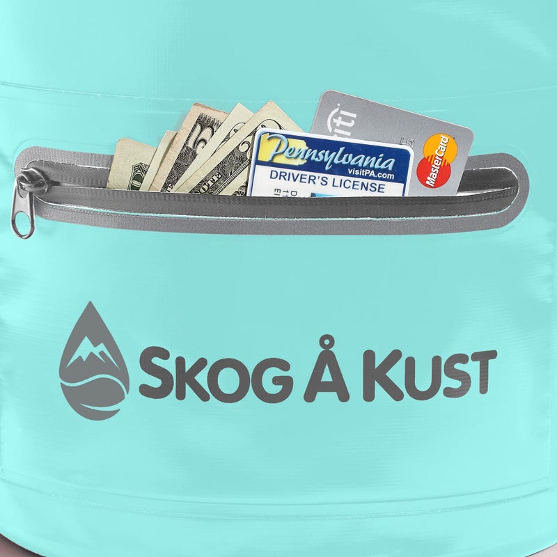 Skog Ã… Kust DrySak - Roll Top Waterproof Bag for Travel & Outdoors - 20L Mint - Image 3